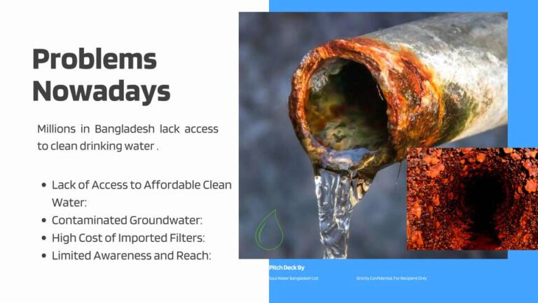 Water filter system in Bangladesh